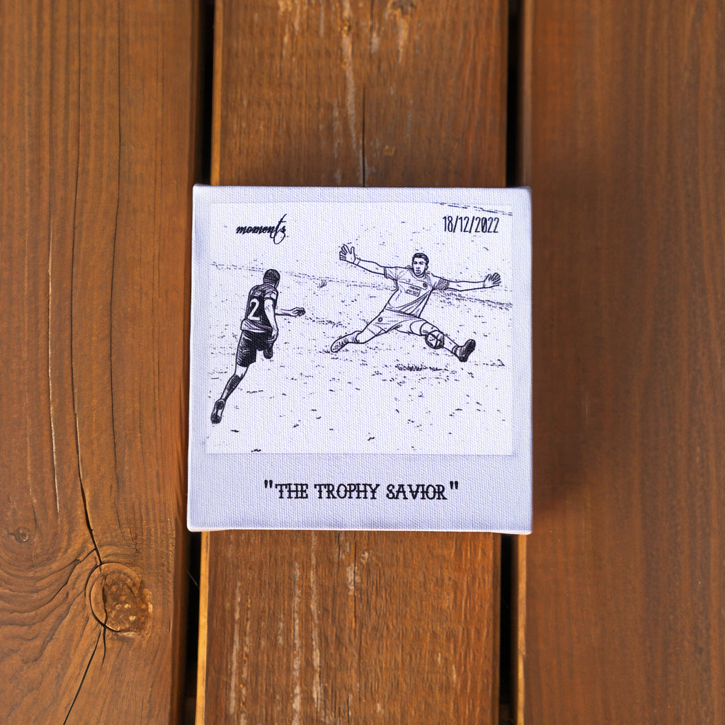 'The Trophy Savior' art canvas