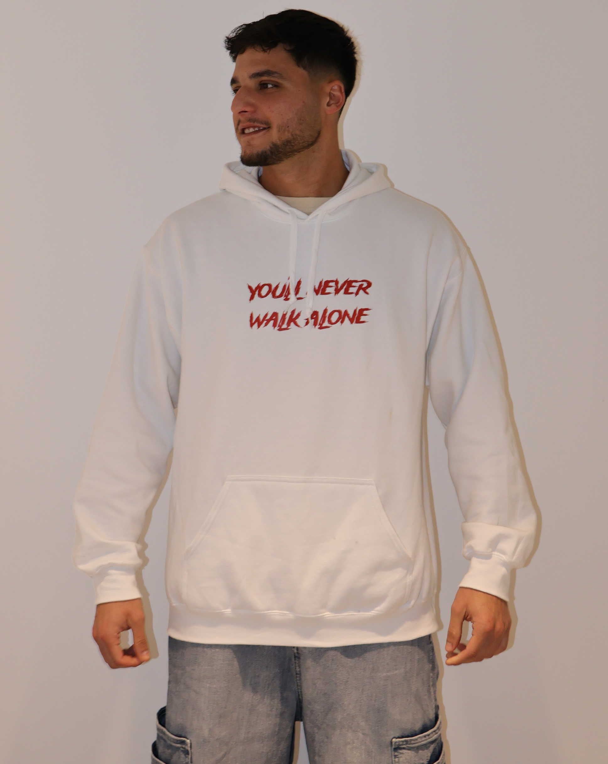 "you'll never walk alone" hoodie