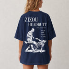 zizou headbutt over sized t shirt